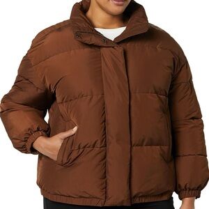 NWT Daily Ritual Plus Sz xxl women’s puffer winter jacket coat - brown
